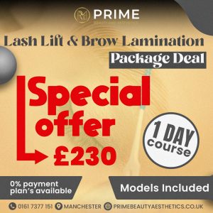 Lash Lift & Brow Lamination<span class="d-block fw-normal"> Training Course </span> (Face to Face) </span>