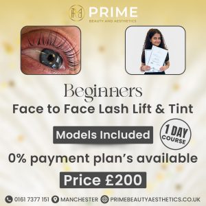 Lash Lift And Tint <span class="d-block fw-normal"> Training Course </span> (Face to Face) </span>