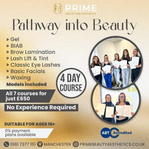 Pathway Into Beauty <span class="d-block fw-normal"> Training Course </span> (Face to Face) </span>
