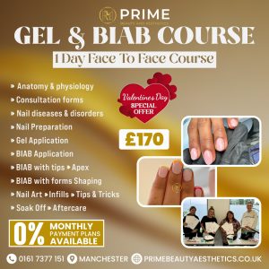 Gel and Biab Nail Course<span class="d-block fw-normal"> Training Course </span> (Face to Face) </span>