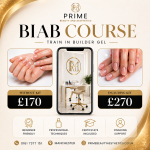Biab Nail Course<span class="d-block fw-normal"> Training Course </span> (Face to Face) </span>