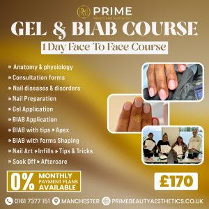 Gel and Biab Nail Course<span class="d-block fw-normal"> Training Course </span> (Face to Face) </span>